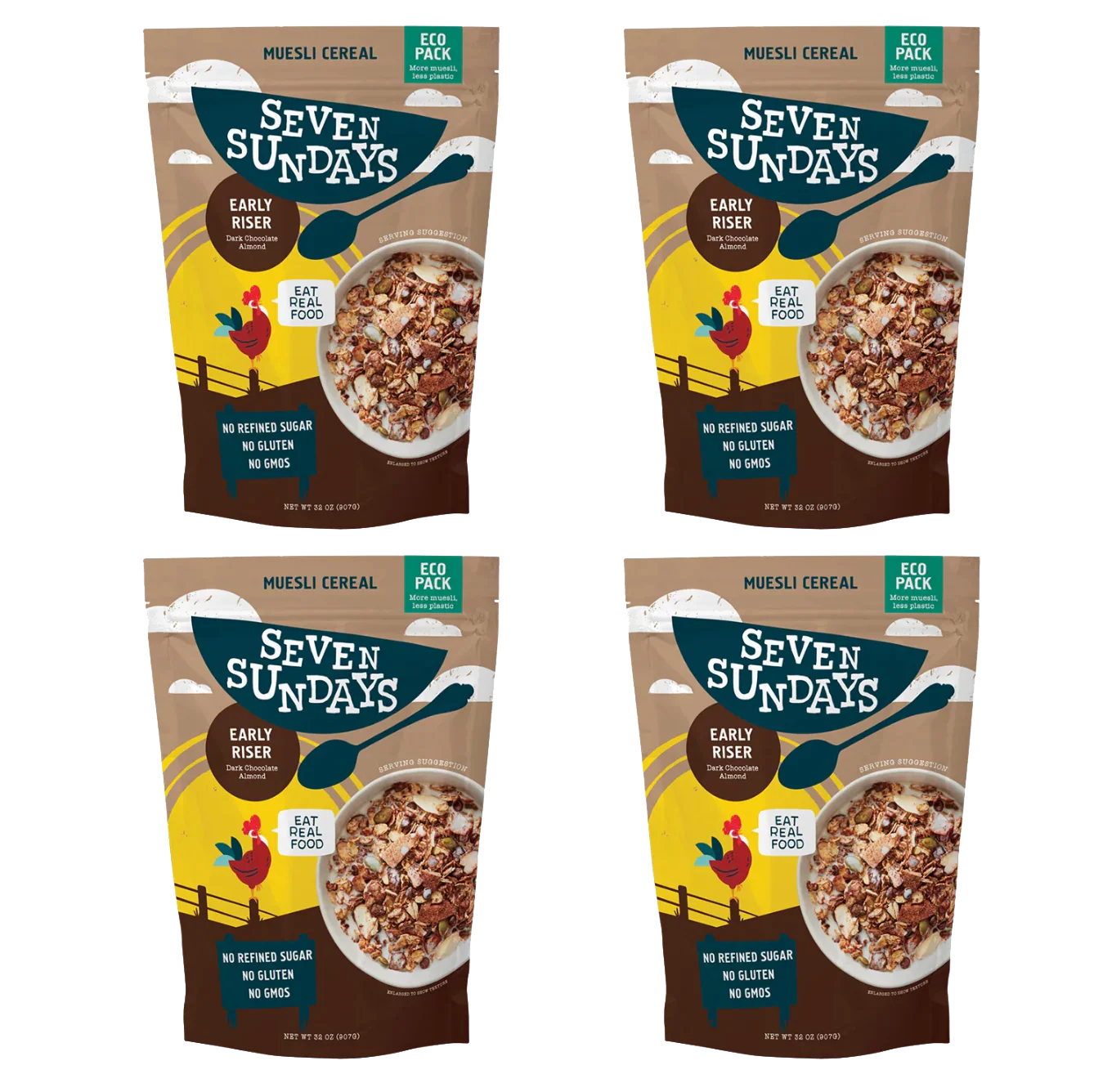 Early Riser Dark Chocolate Muesli Eco-Pack, 32oz - Image 7