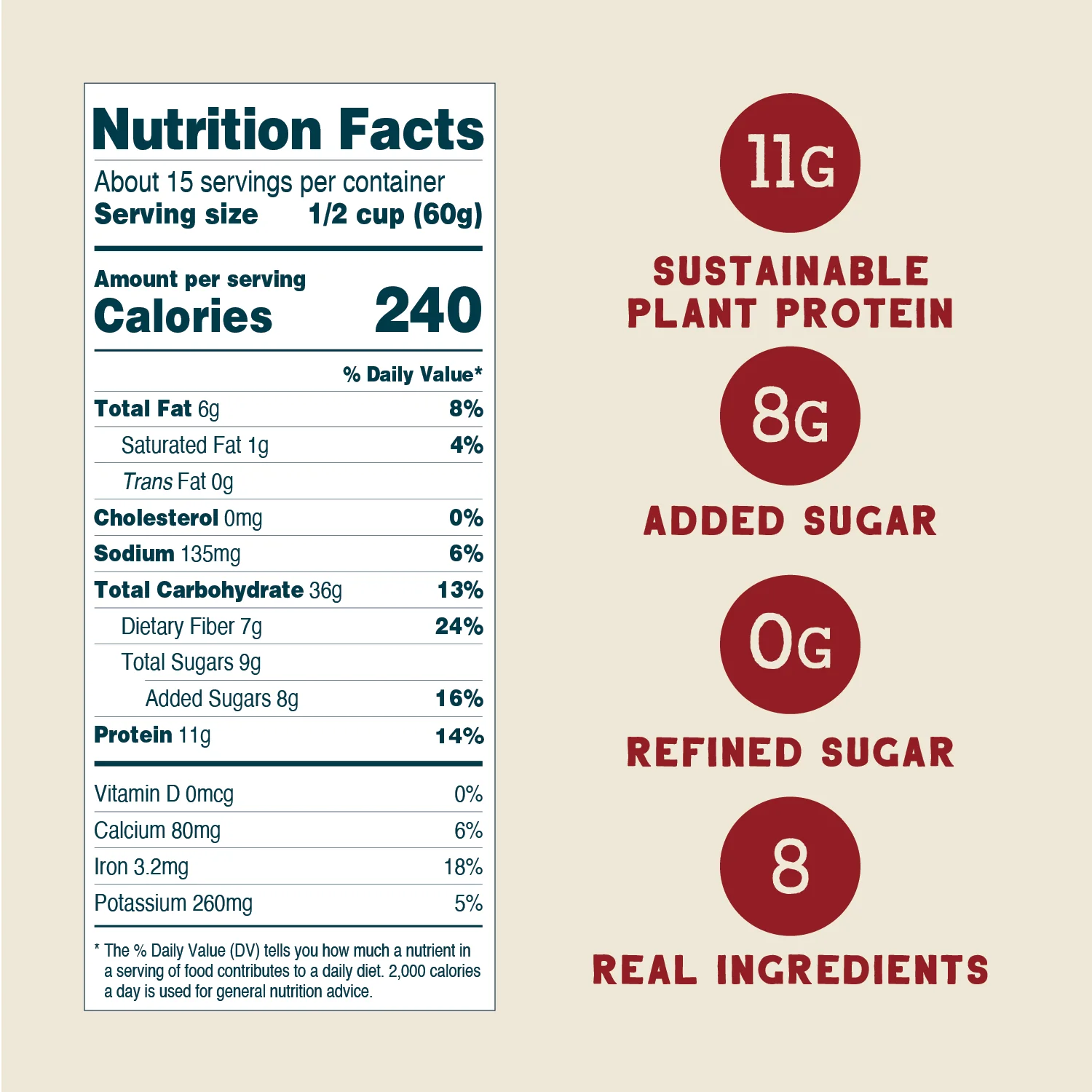 Maple Almond Protein Oats, 32oz - Image 3