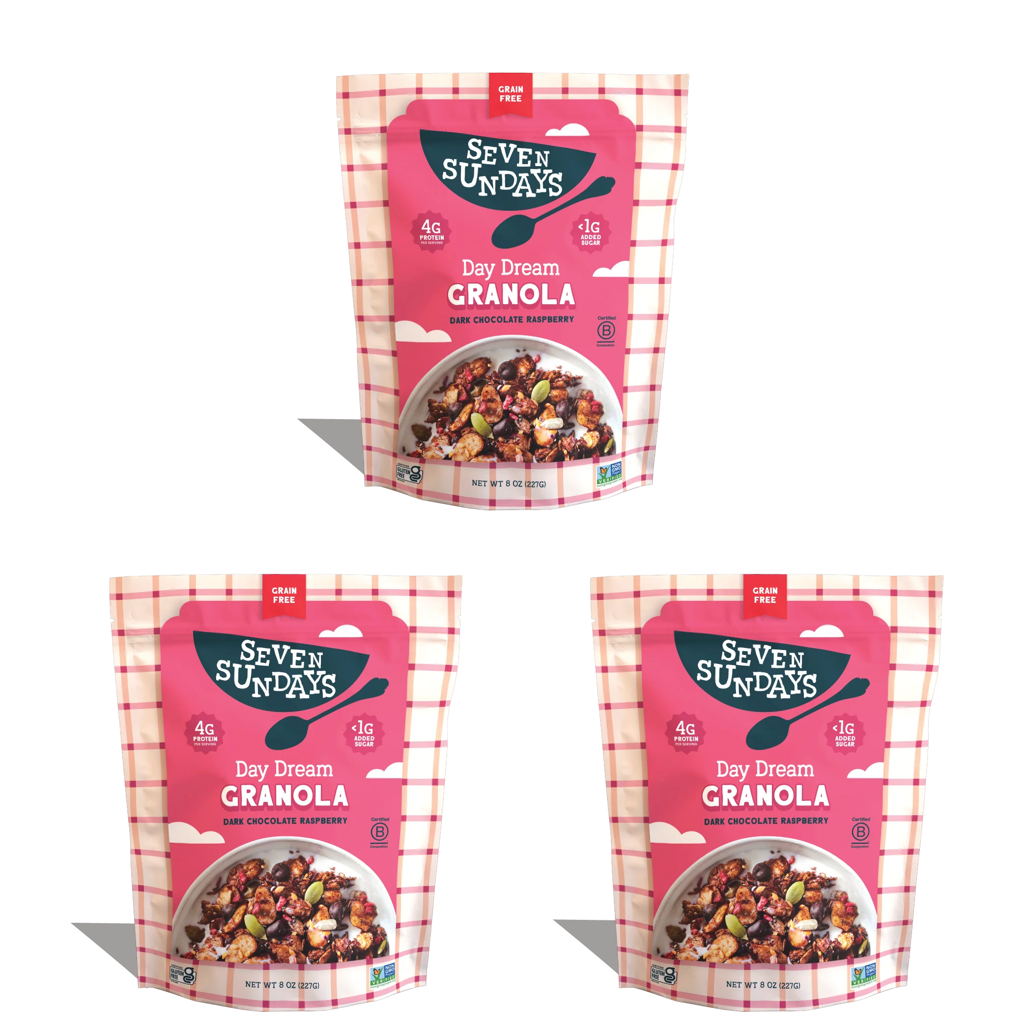 Day Dream Chocolate Raspberry Grain-Free Granola, 8oz - Image 10