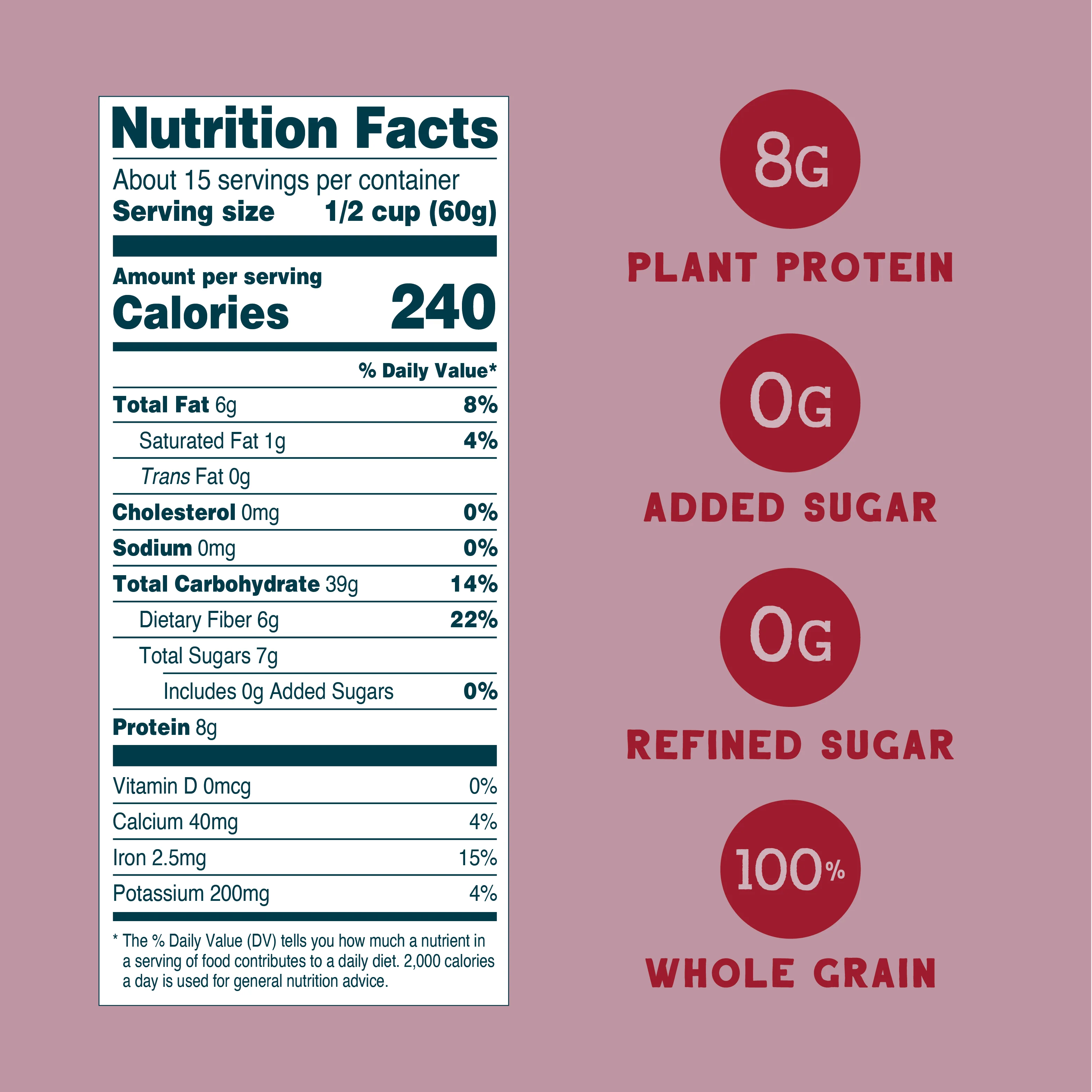 Organic Farmer's Market Almond Date Muesli Eco-Pack, 32oz - Image 3