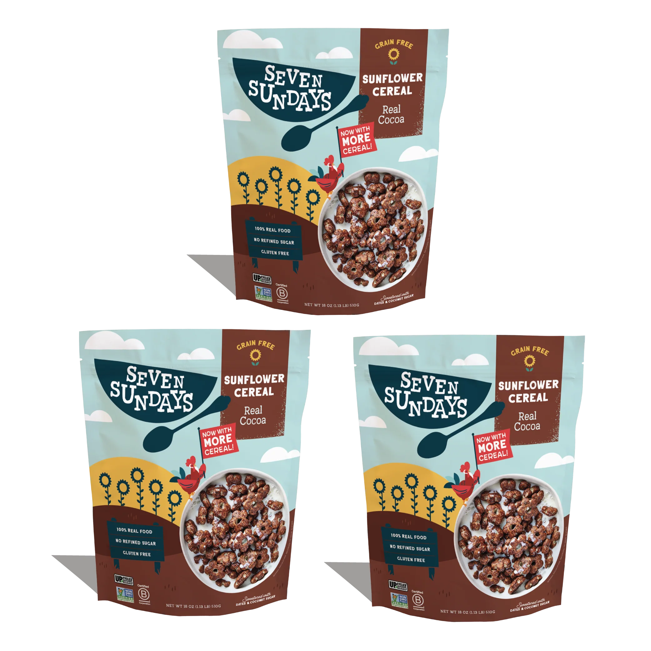 Real Cocoa Sunflower Cereal 18oz - Image 9