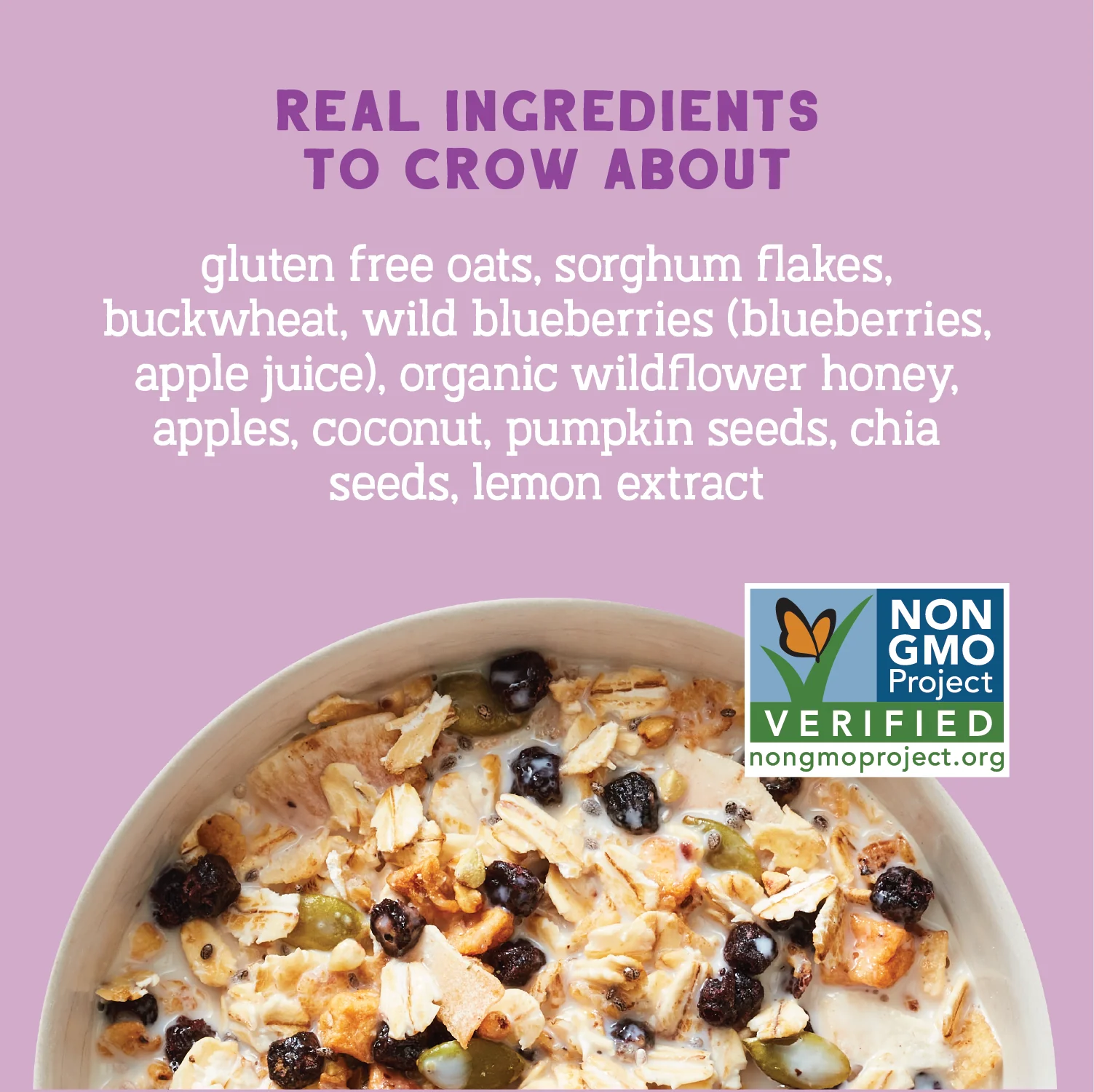 Wild & Free Blueberry Chia Muesli, 12oz - Image 3