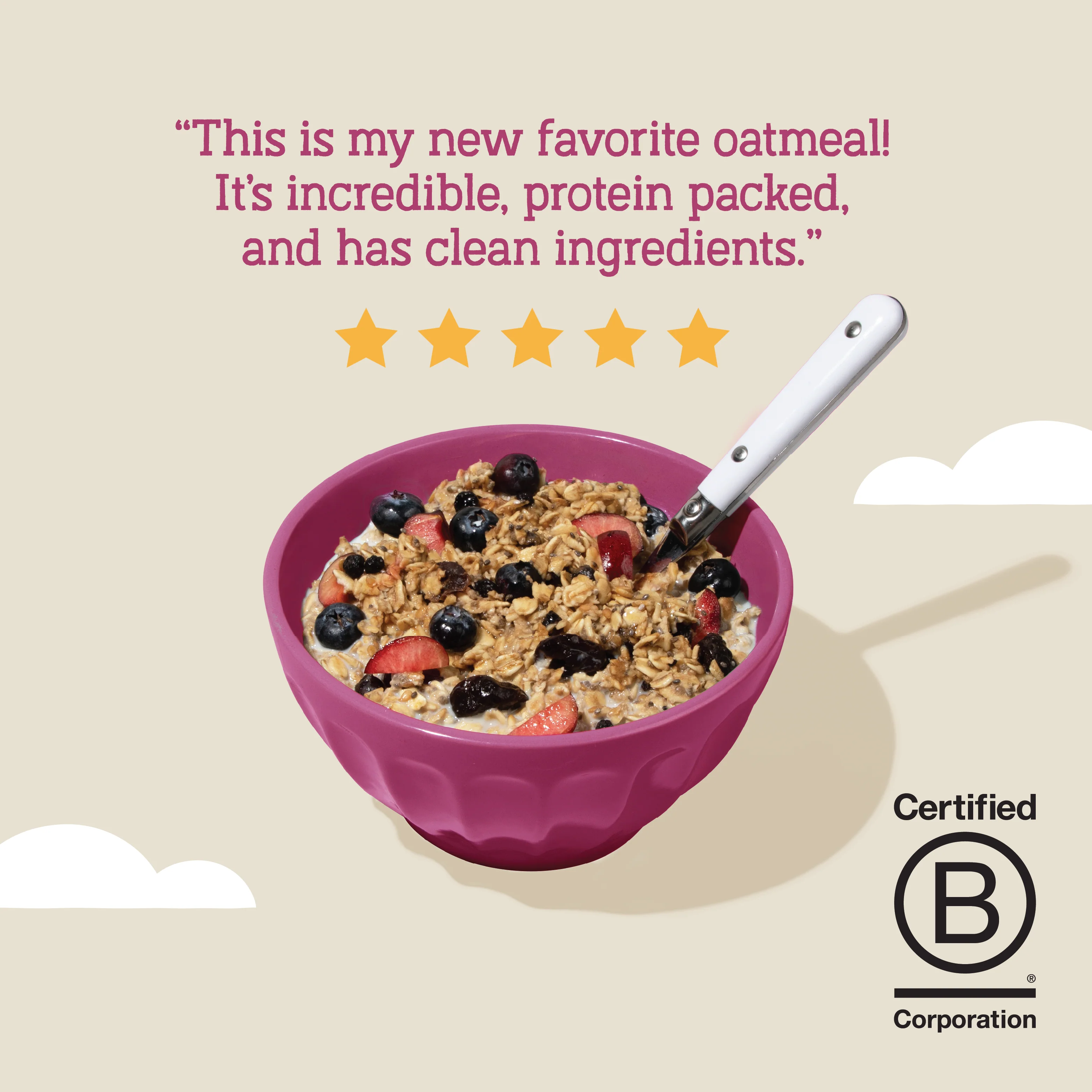 Wildberry Protein Oats, 32oz - Image 5