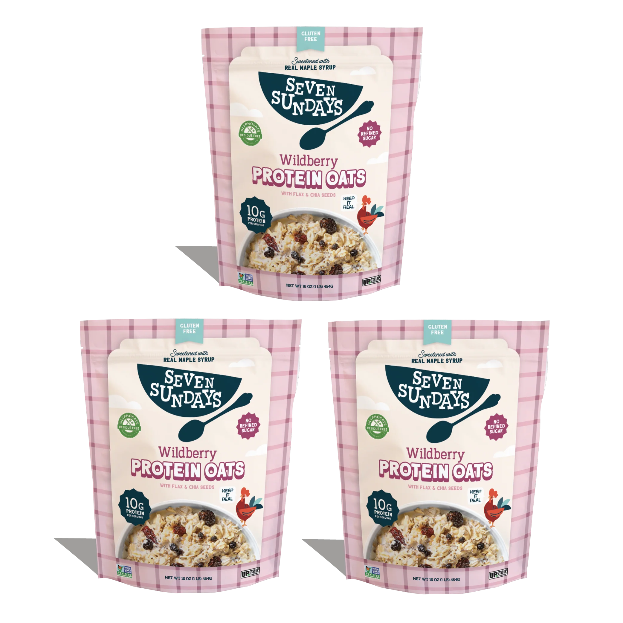 Wildberry Protein Oats, 16oz - Image 8